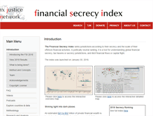 Tablet Screenshot of financialsecrecyindex.com